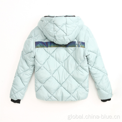 Half Jacket For Women Girl's puffy quilting reflective winter jacket Factory